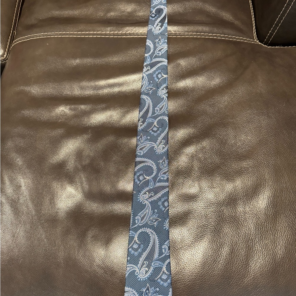 Blue Paisley Men's Tie